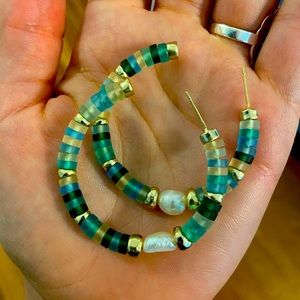 Beautiful never been worn hoop earrings